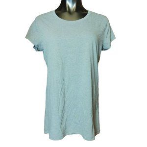 NO BOUNDARIES NOBO Womens XL Gray Short Sleeve Basic Casual Crewneck T-Shirt
